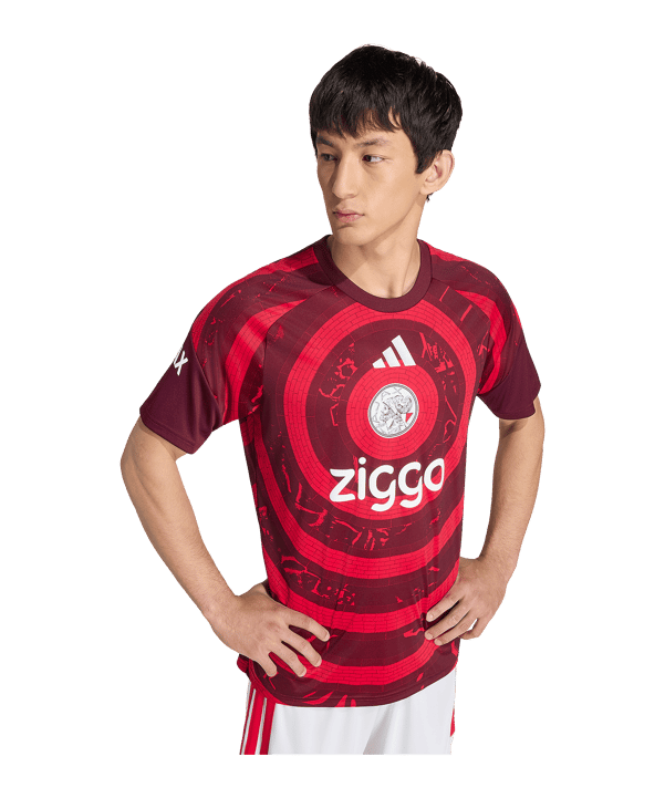 adidas Ajax Amsterdam Pre-Match Maillot 2026/2027 Rouge - rouge