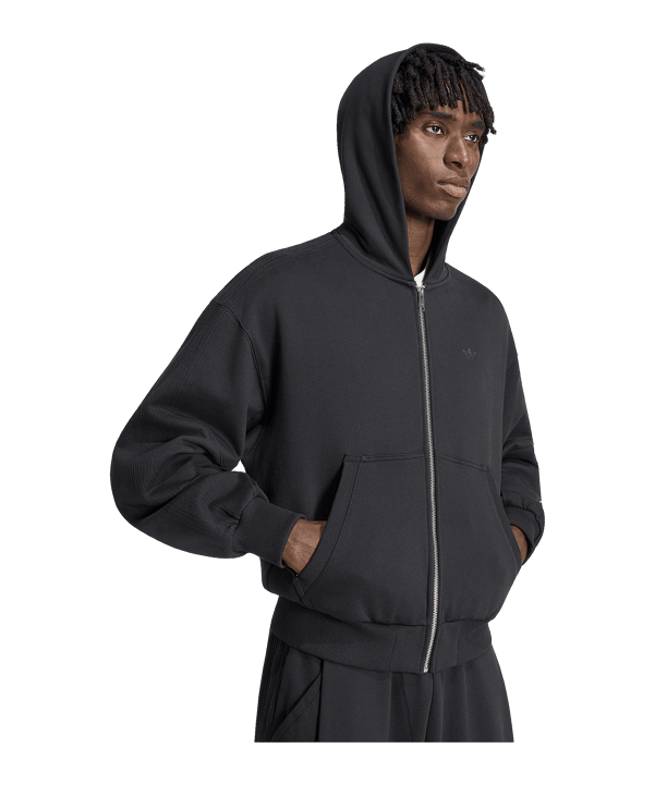 adidas Originals Premium Essentials Cropped Veste à capuche Noir - noir