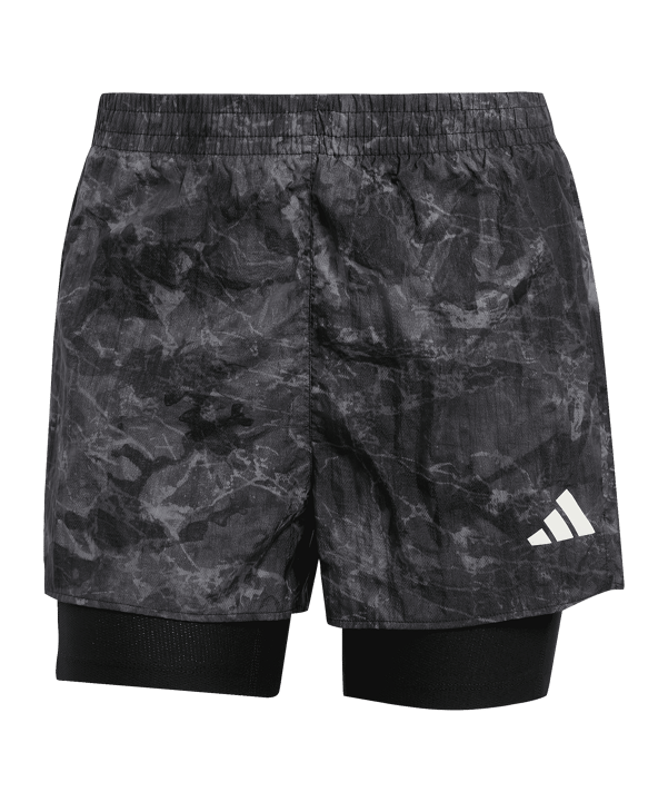 adidas Own the Run Spray 2in1 Hardloopshorts Dames Grijs - grijs