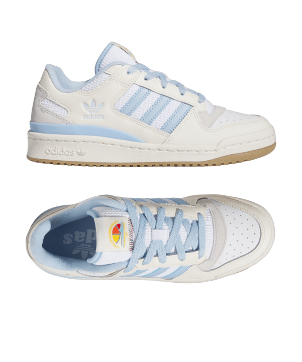 adidas Originals Forum Low CL Dames wit blauw | Lifestyle | Schoenen |  Sneakers