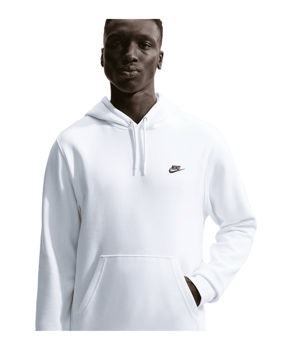 Nike Club Sweatshirt à capuche Blanc C100 - blanc