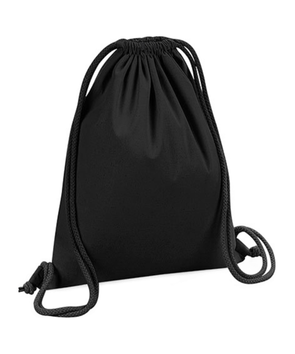 Merch Organic Premium Cotton Gymsack Black - schwarz