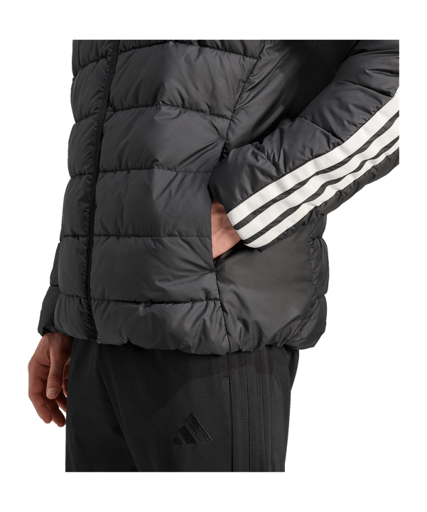 adidas Essentials Climawarm 3 Stripes Synthetic Down Jacke Schwarz - schwarz