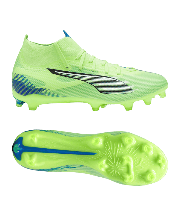 PUMA ULTRA 5 Match+ FG/AG Lights Out Grün Weiss F03 - gruen
