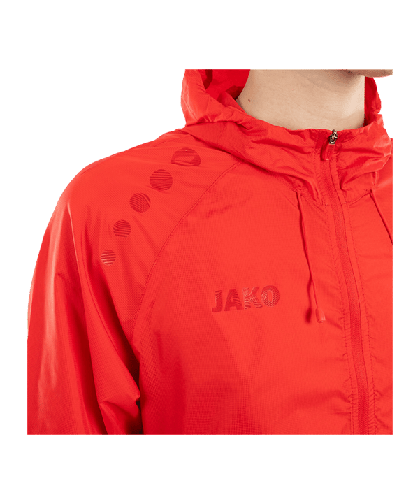 JAKO Flow Lightweight Jacke Rot F100 - rot