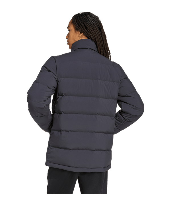 adidas Helionic Mid-Length Down Jacke Schwarz - schwarz