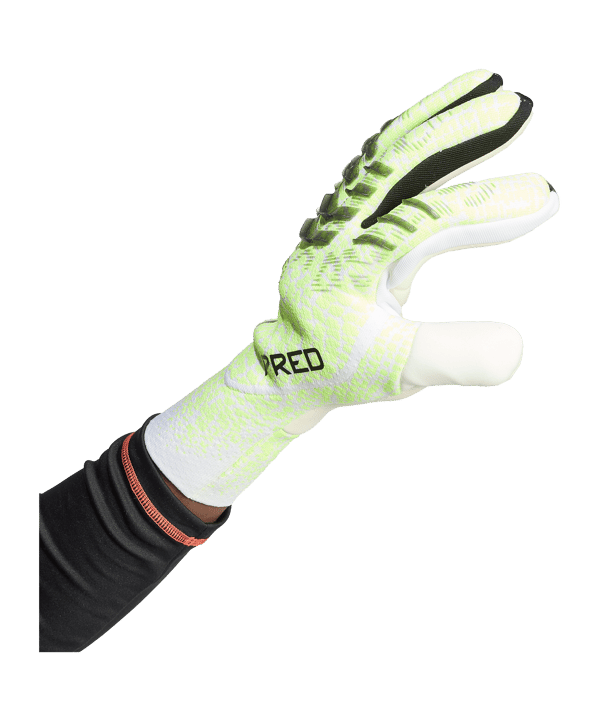 adidas Predator Pro Fingersave PC Torwarthandschuhe Radiant Blaze Grün - gruen
