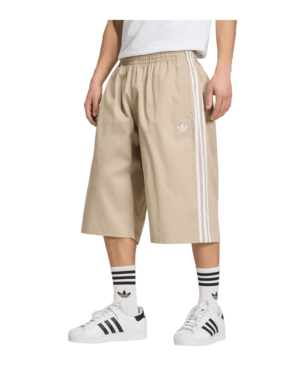 adidas Originals Adicolor Cotton Twill Korte broek Beige - beige