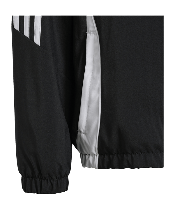 adidas Tiro 24 Windbreaker Kids Schwarz Weiss - schwarz