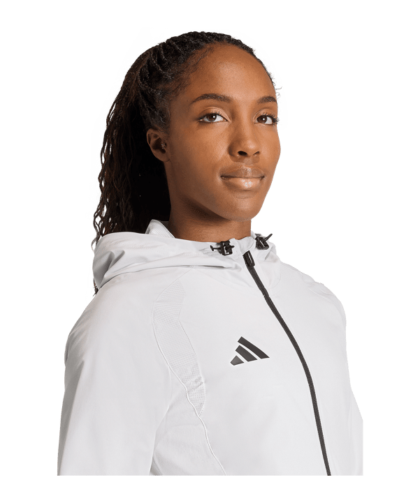 adidas Tiro Travel Windjacke Damen Weiß - weiss