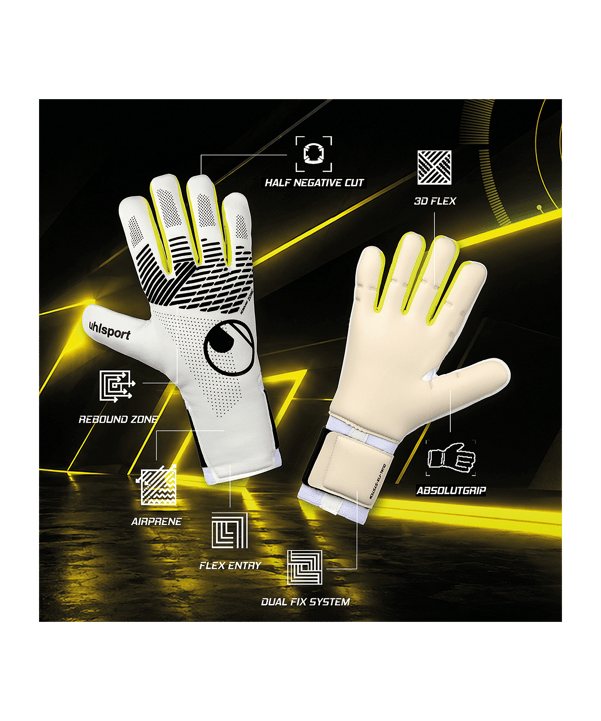 uhlsport FM Absolutgrip HN Fit Solar Edition #402 Torwarthandschuhe Mehrfarbig F1011414011113 - mehrfarbig
