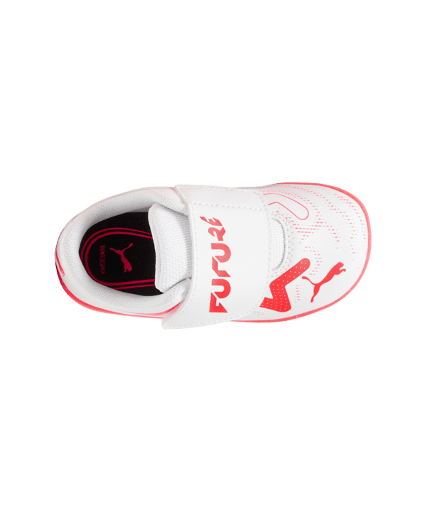 PUMA FUTURE Play TT V Breakthrough Baby Kids Weiss Rot Schwarz F01 - weiss