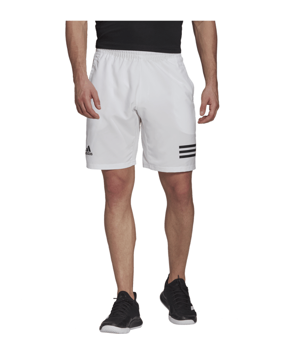 adidas 3 Stripes Tennis Short Weiss Schwarz - weiss