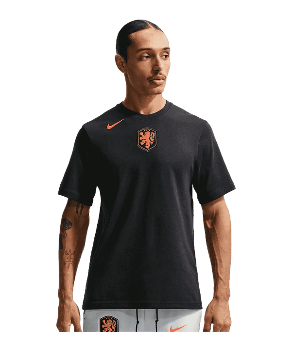Nike KNVB Niederlande Primary T-Shirt Schwarz F010 - schwarz