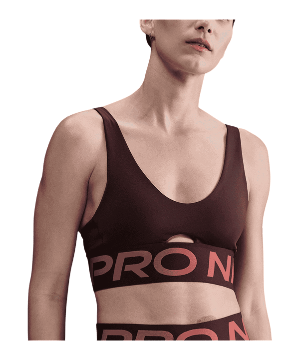 Nike Pro Indy Plunge Sport-BH Dames Rood K652 - rood