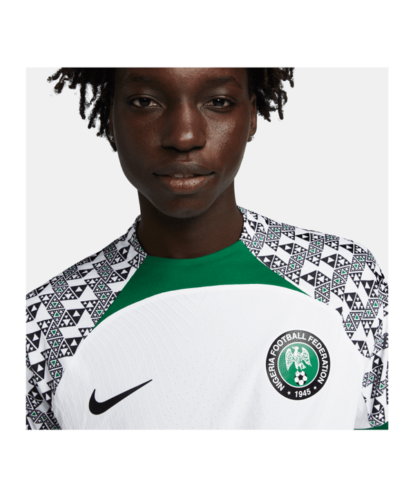 Nike Nigeria Auth. Trikot Away WM 2022 Weiss F100 - weiss
