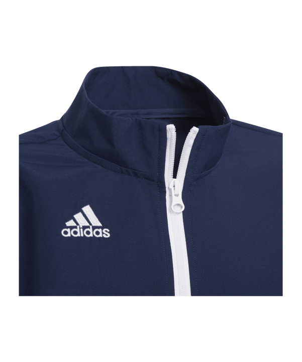 adidas Entrada 22 Präsentationsjacke Kids Blau - blau