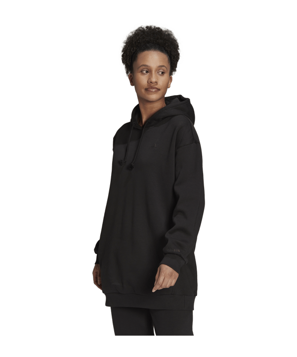 adidas ALL SZN Fleece Long Hoody Schwarz - schwarz