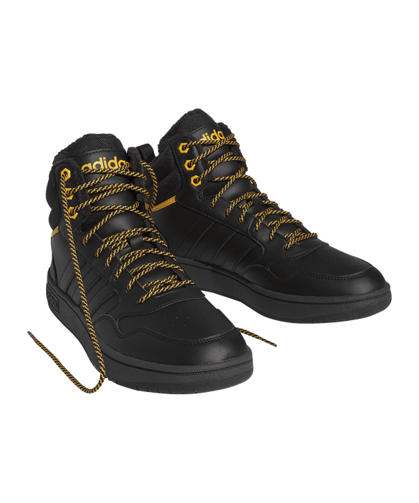 adidas Hoops 3.0 Mid Wtr Schwarz - schwarz