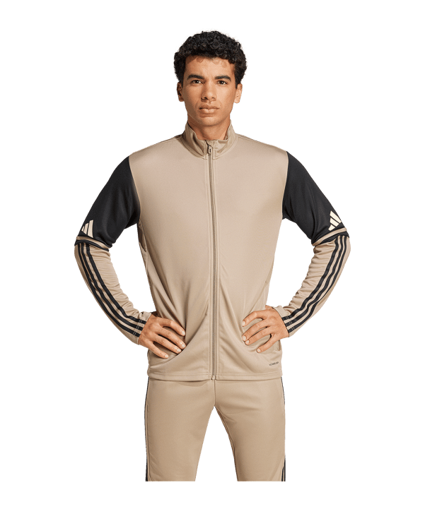 adidas Squadra 25 Trainingsjacke Beige Schwarz - schwarz