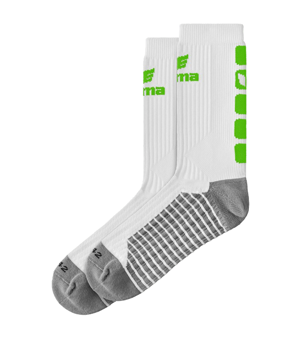 Erima CLASSIC 5-C Socken  Weiss Grün - weiss