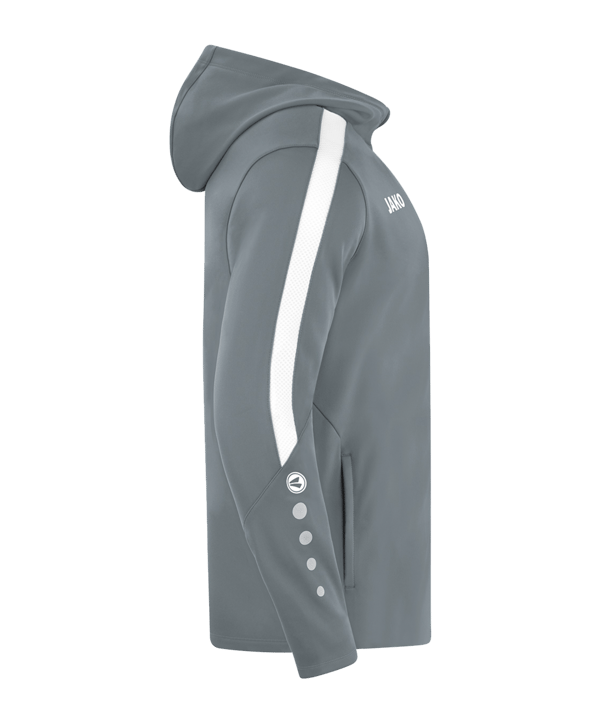 JAKO Power Kapuzenjacke Kids Grau F840 - grau