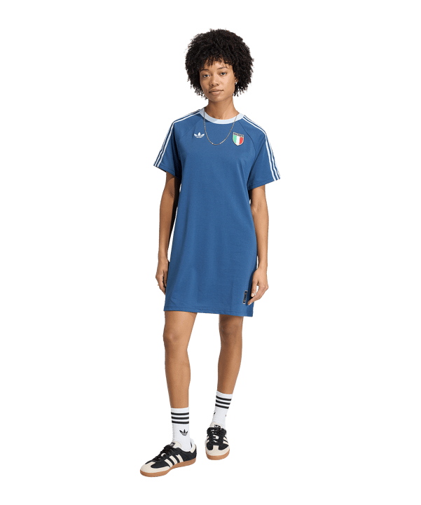 adidas FIGC Italien Originals Kleid Damen Blau - blau