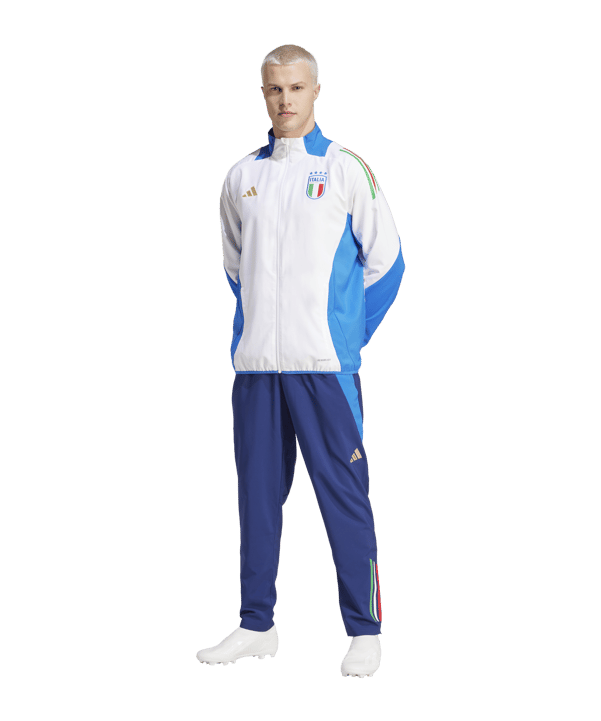 adidas Italien Präsentationsjacke EM 2024 Weiss - weiss