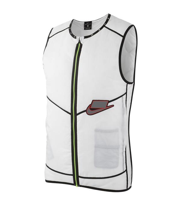 Nike AeroLayer Running Vest Weste Weiss F100 - weiss