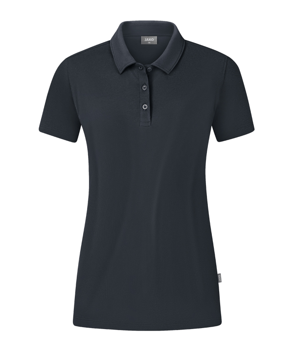 JAKO Organic Stretch Polo Shirt Damen Grau F830 - grau