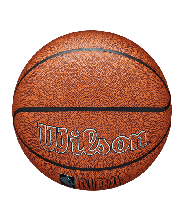 Wilson NBA Forge Plus Eco Basketball Indoorball Grau - braun