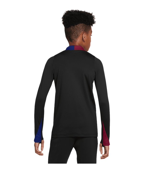 Nike FC Barcelona Strike Drill Top Sweatshirt Kids Schwarz F011 - schwarz