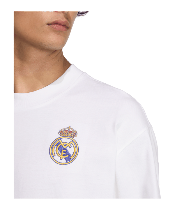 adidas Real Madrid Lfstlr T-Shirt Weiß - weiss