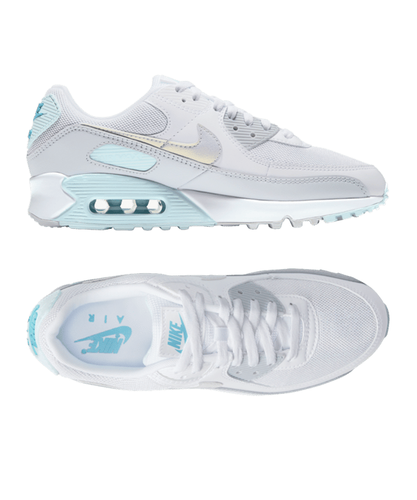 Nike Air Max 90 Damen Grau Blau F100 - grau