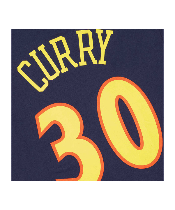 Mitchell and Ness NBA Golden State Warriors Stephen Curry T-Shirt Blau - blau