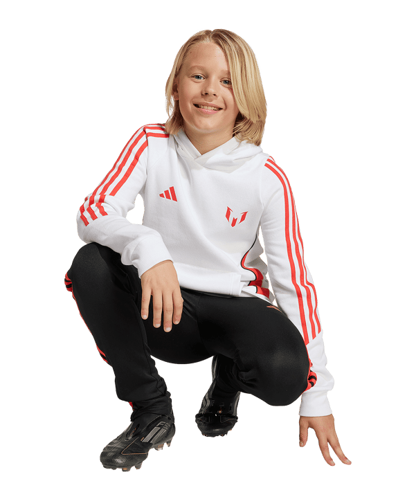 adidas Messi Hoody Kids Weiß - weiss