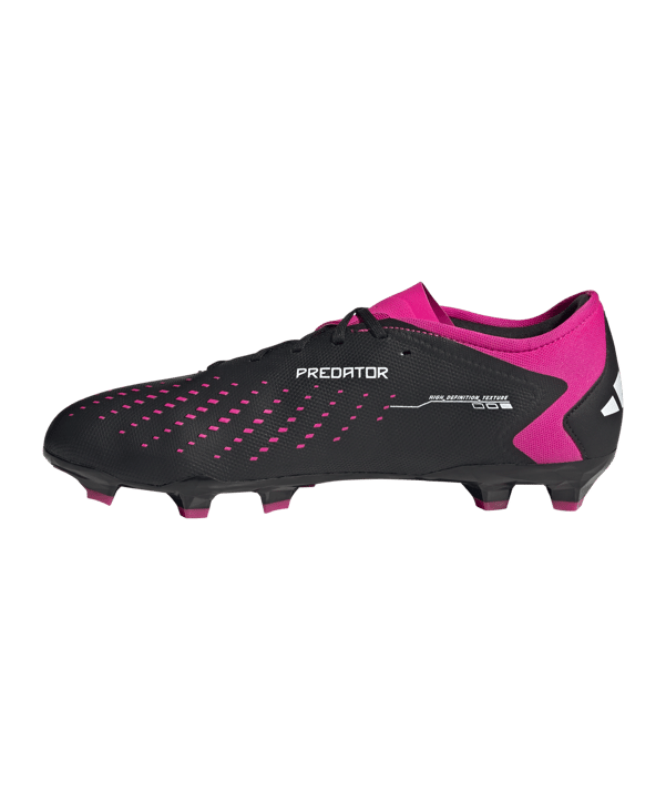 adidas Predator Accuracy.3 L FG Own Your Football Schwarz Weiss Pink - schwarz