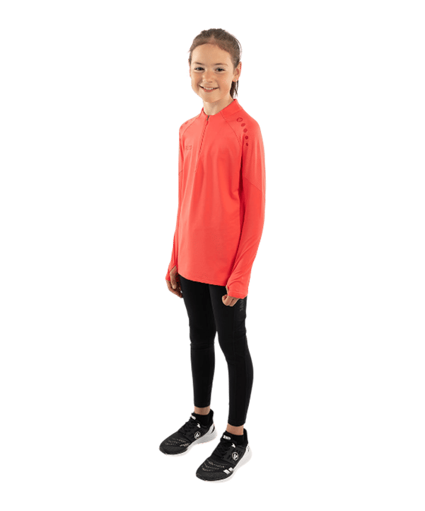 JAKO ZipTop Light Flow Sweatshirt Kids Orange F365 - orange