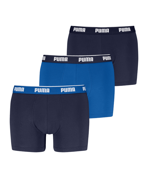 PUMA EVERYDAY BASIC 3er Pack Boxershort Blau F004