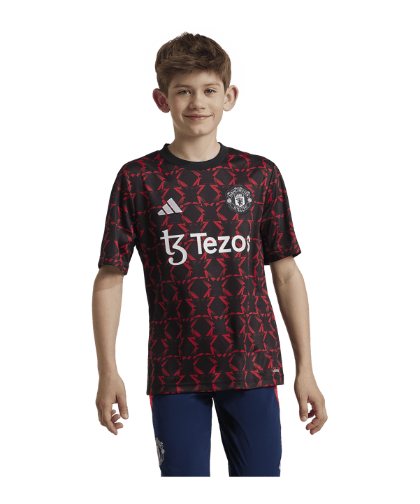 adidas Manchester United Prematch Shirt 2024/2025 Kids Schwarz - schwarz