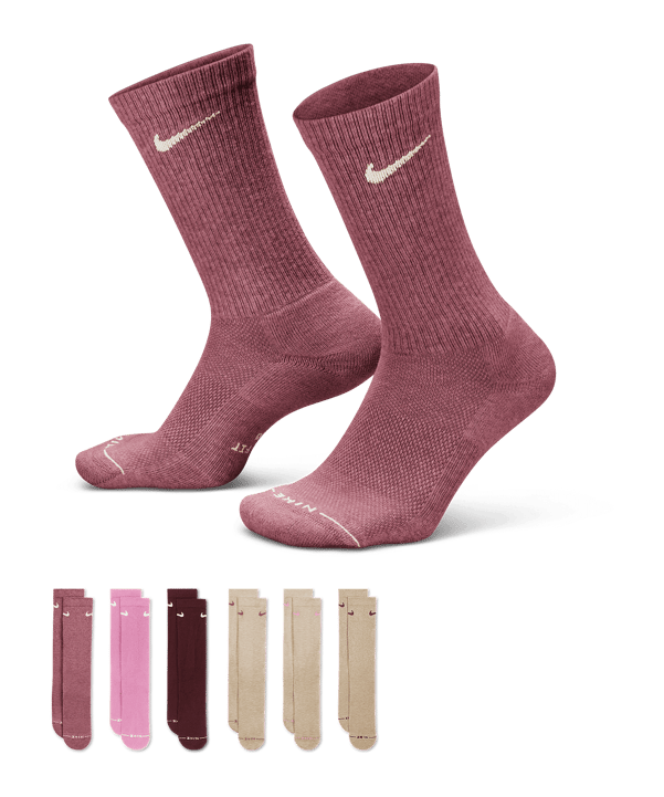 Nike Everyday Elevated Crew 6er Pack Chaussettes Multicolore C910 - multicolore