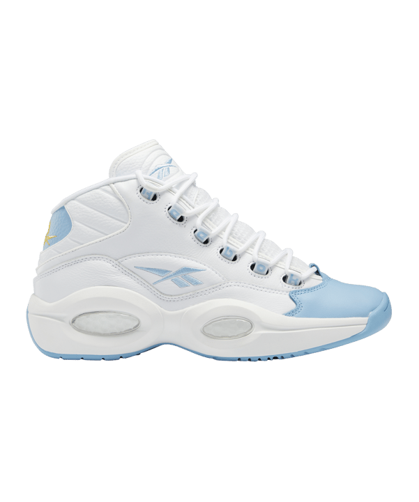 Reebok Question Mid Weiss Blau - weiss