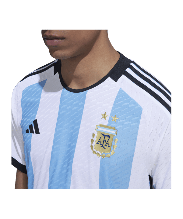 adidas Argentinien Auth. Trikot Home WM 2022 Weiss Blau - weiss