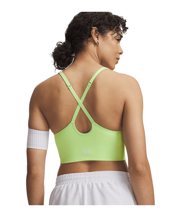 Under Armour Vanish Seamless Low Sport-BH Damen Grün F712 - gruen