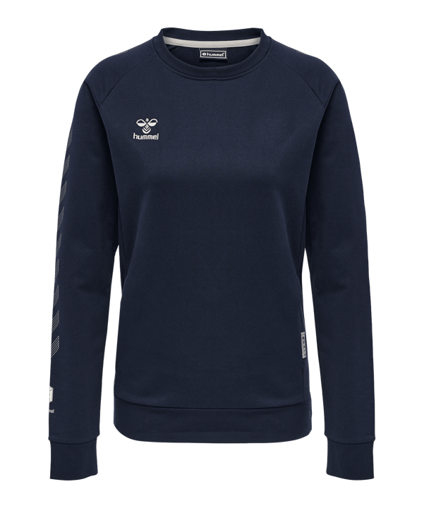 Hummel Move Grid Cotton Sweatshirt Damen Blau F7026 - blau