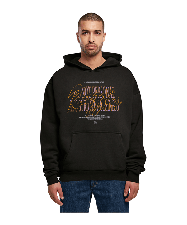 Mister Tee Razzia Oversized Hoody Schwarz - schwarz