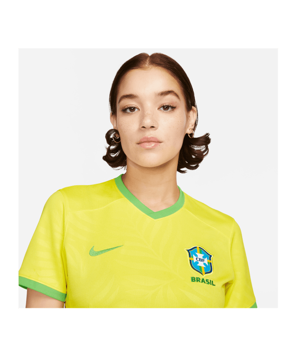 Nike Brasilien Trikot Home Frauen WM 2023 Damen Gelb Grün F740 - gelb