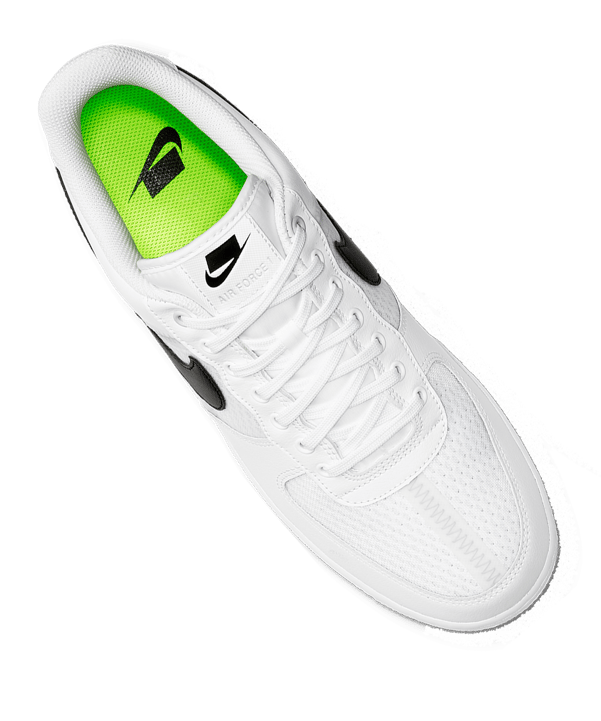 Nike Air Force 1 07 LV8 1 Sneaker Weiss Schwarz F100 - weiss