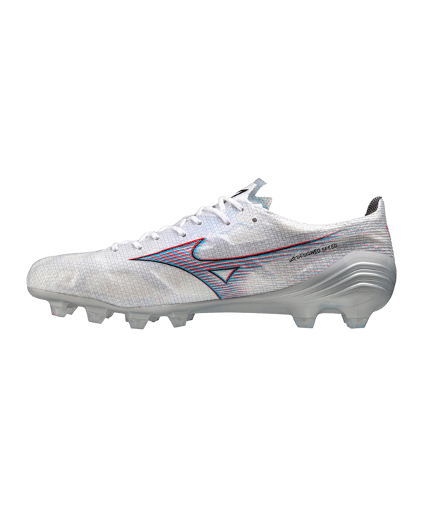 Mizuno Alpha Made in Japan FG Weiss Rot F09 - weiss