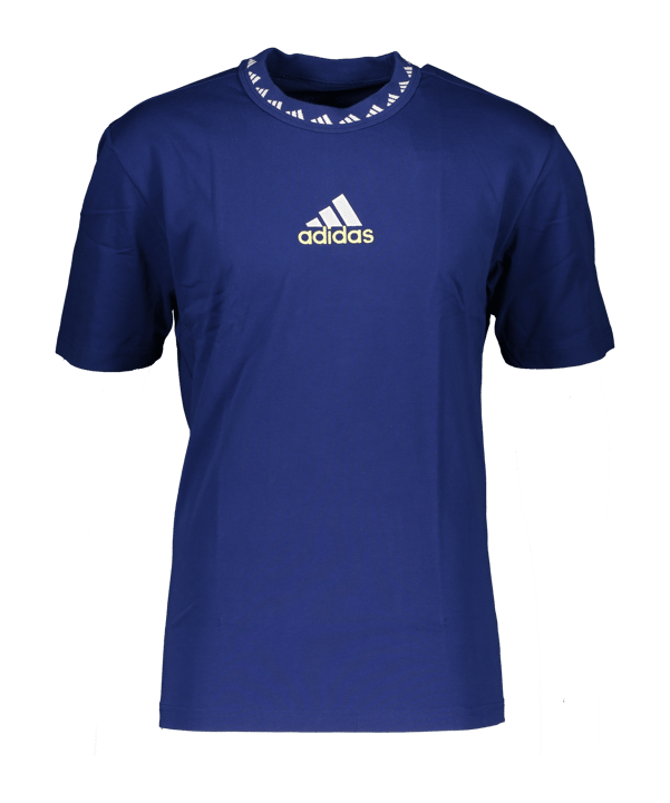 adidas Juventus Turin Icon T-Shirt Blau Weiss - weiss